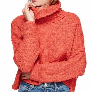 Free People Big Easy Cowl Neck Crop Sweater
